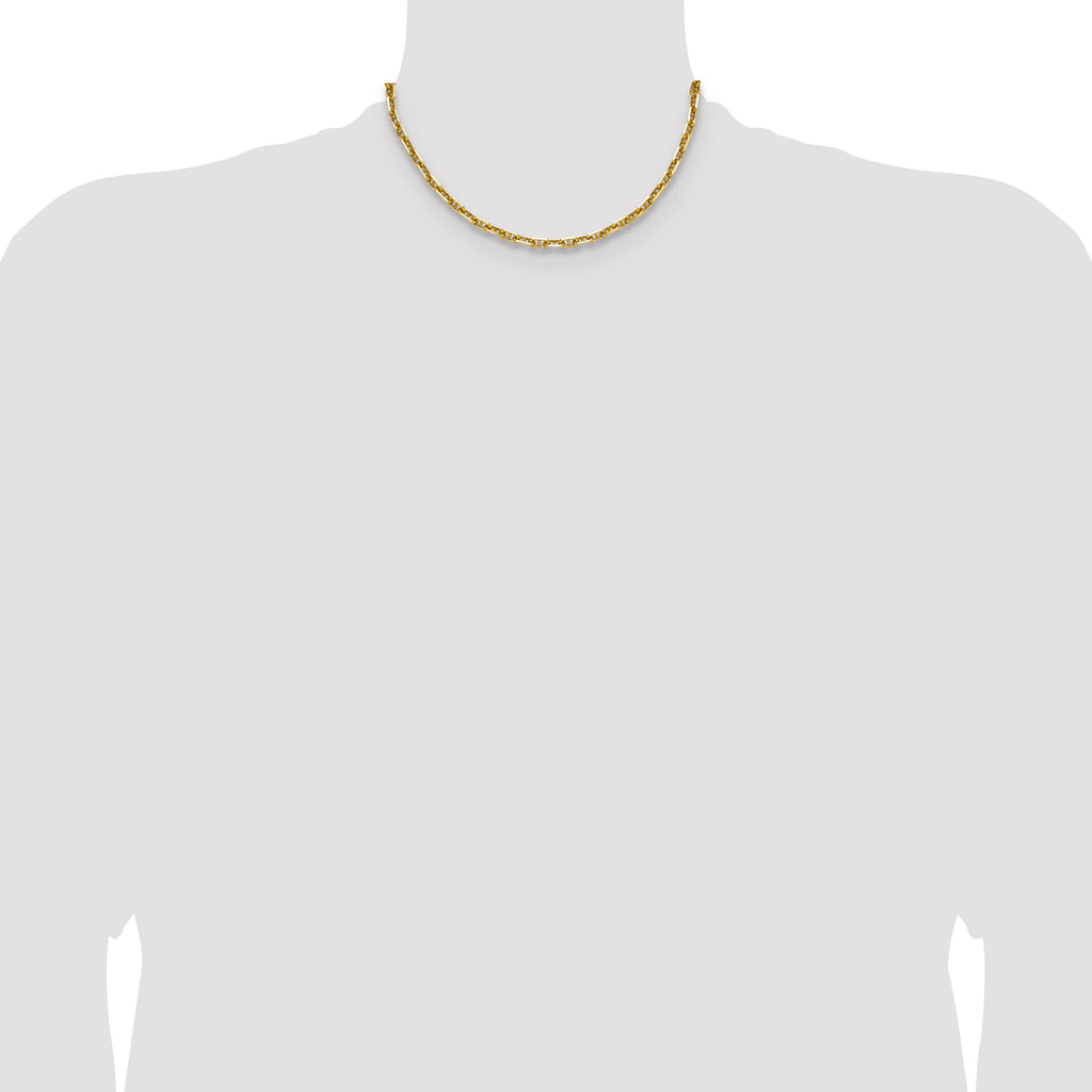 14k 5.0mm D/C Mariner Anchor Chain