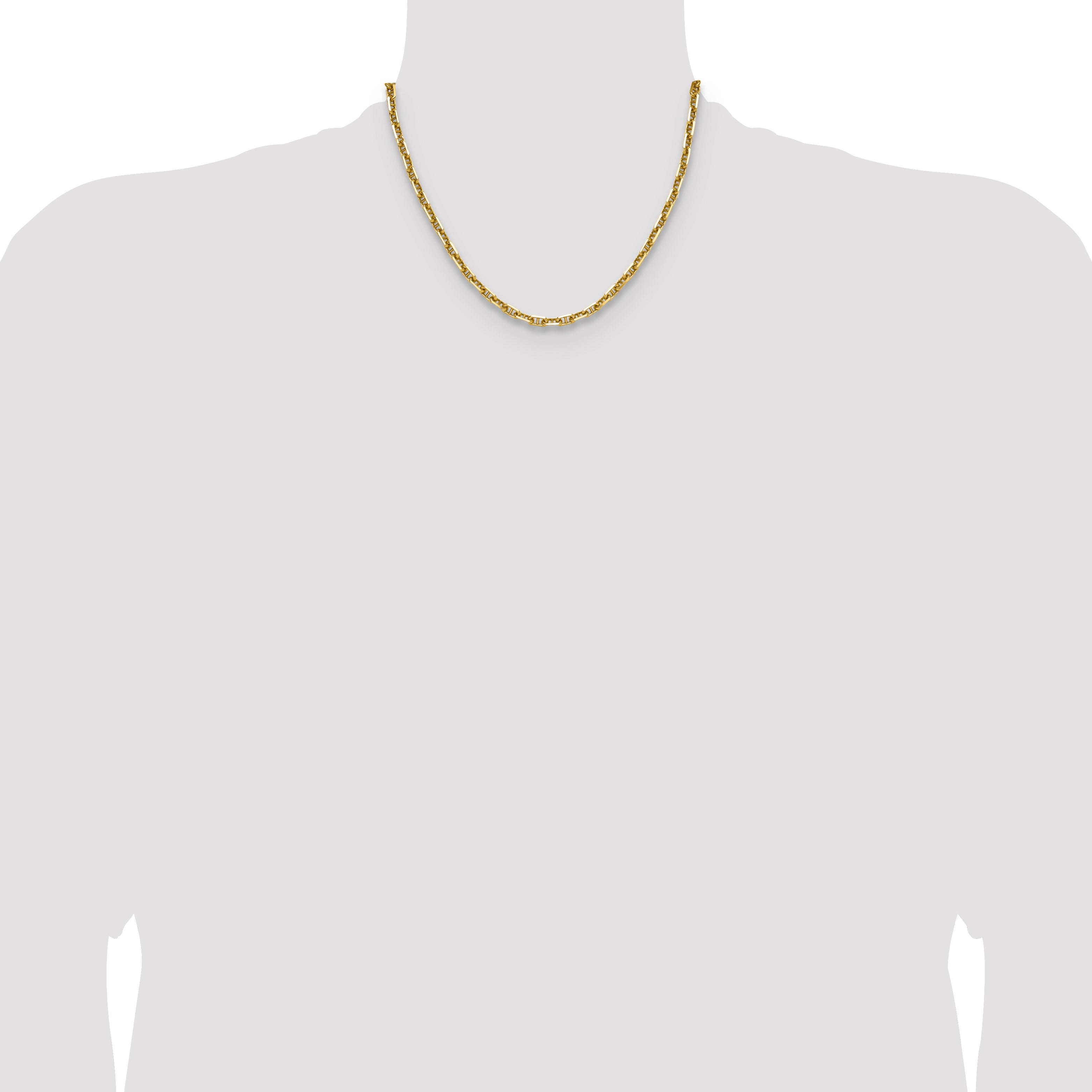14k 5.0mm D/C Mariner Anchor Chain