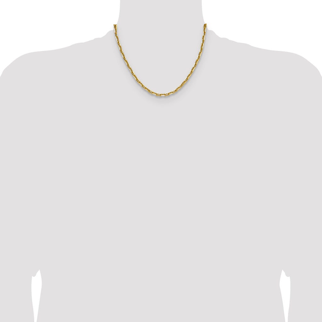 14k 5.0mm D/C Mariner Anchor Chain