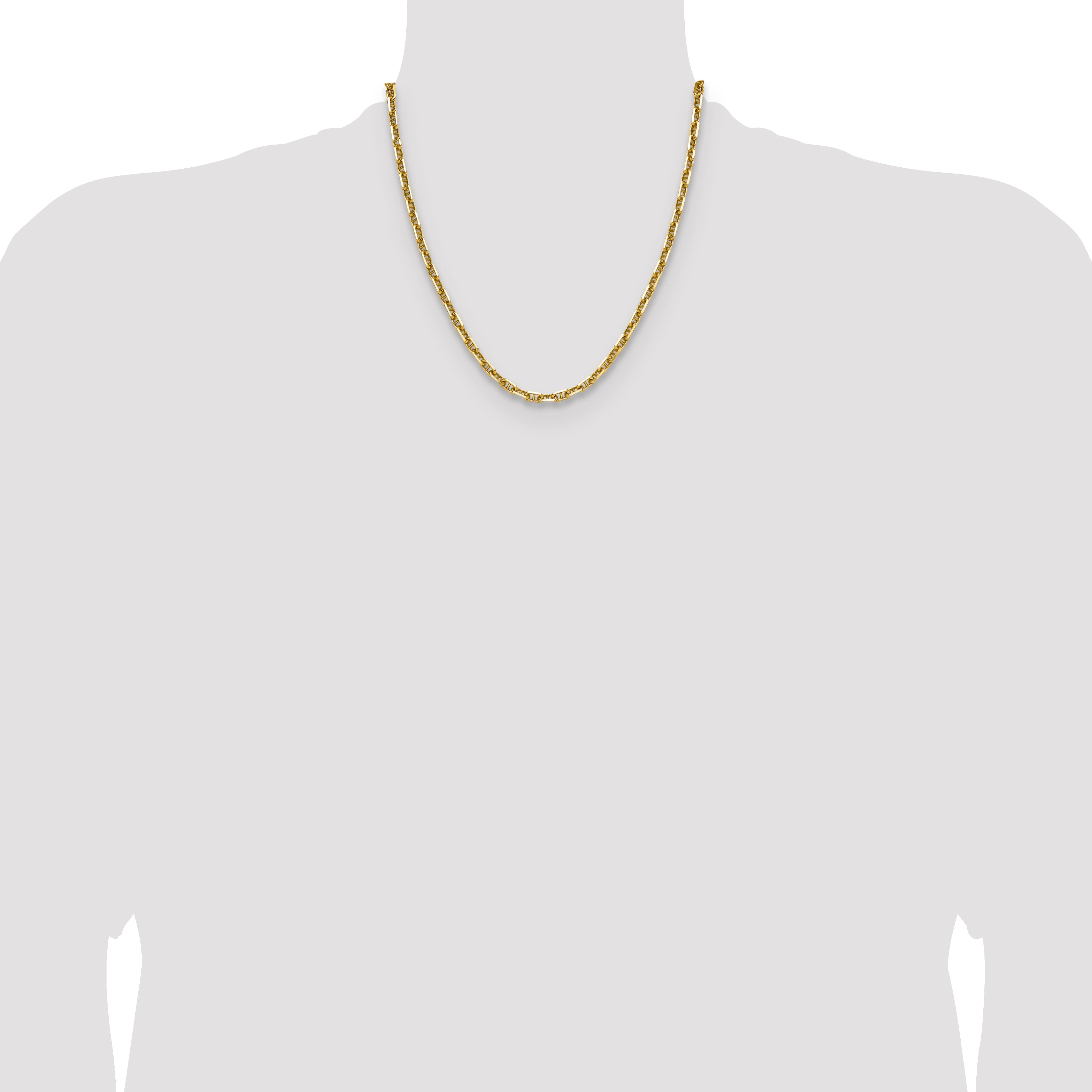 14k 5.0mm D/C Mariner Anchor Chain
