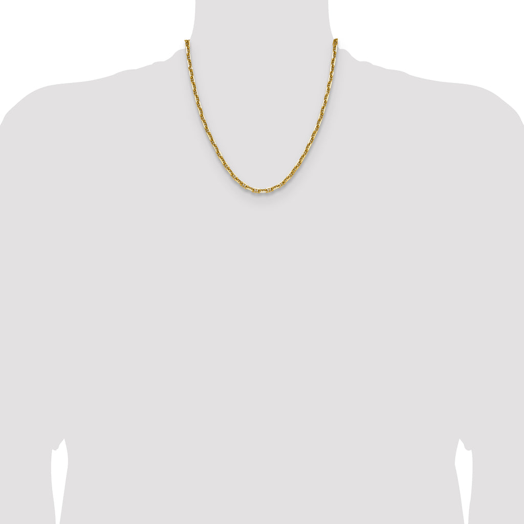 14k 5.0mm D/C Mariner Anchor Chain