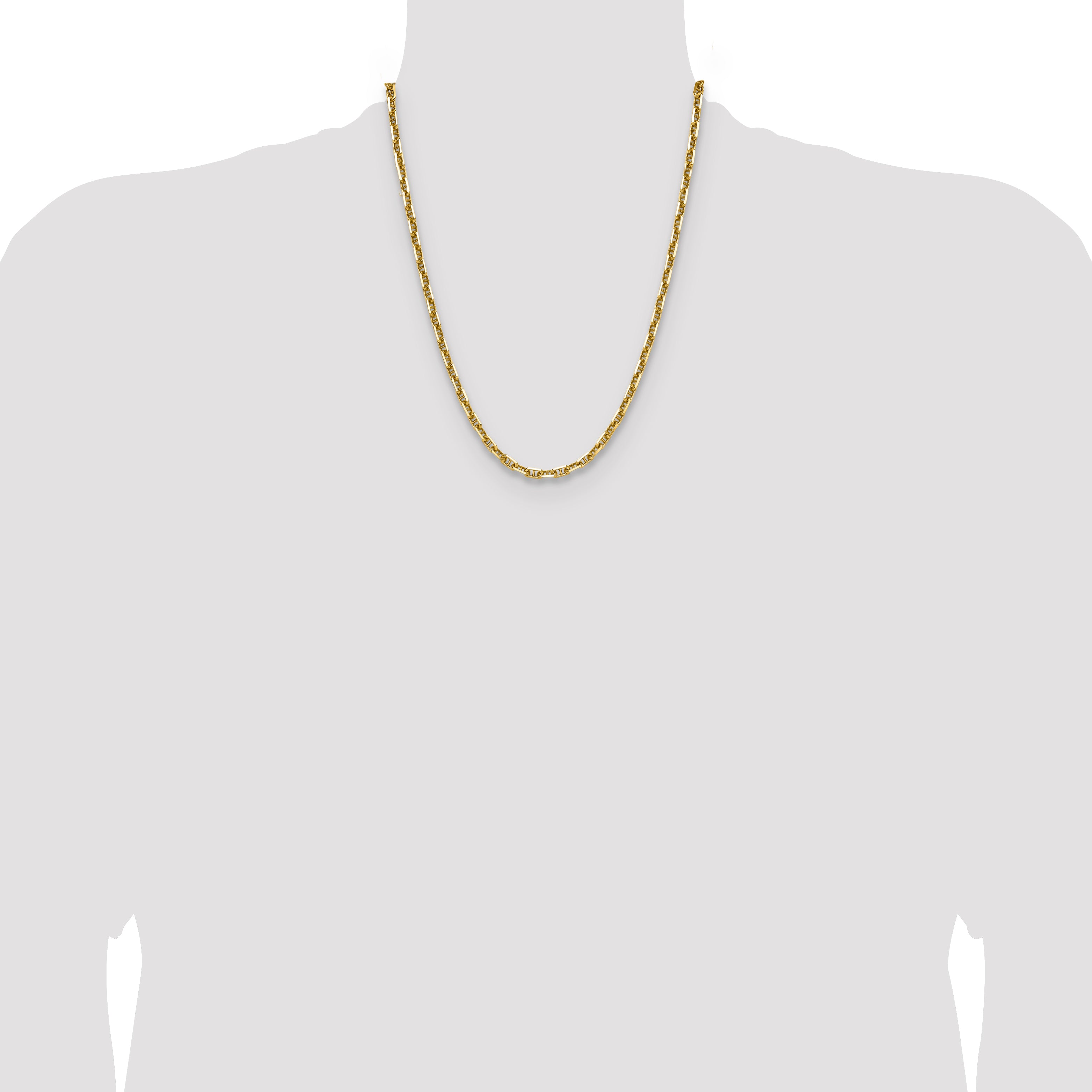 14k 5.0mm D/C Mariner Anchor Chain