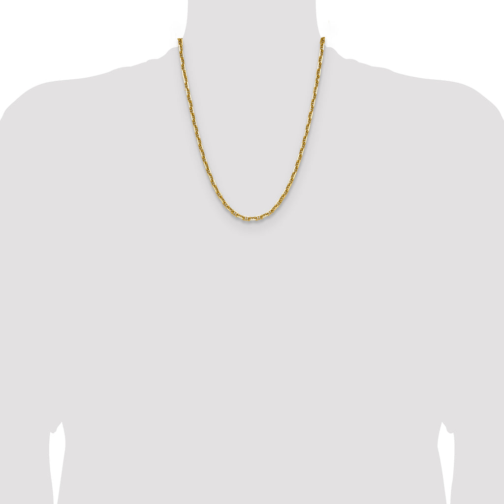 14k 5.0mm D/C Mariner Anchor Chain