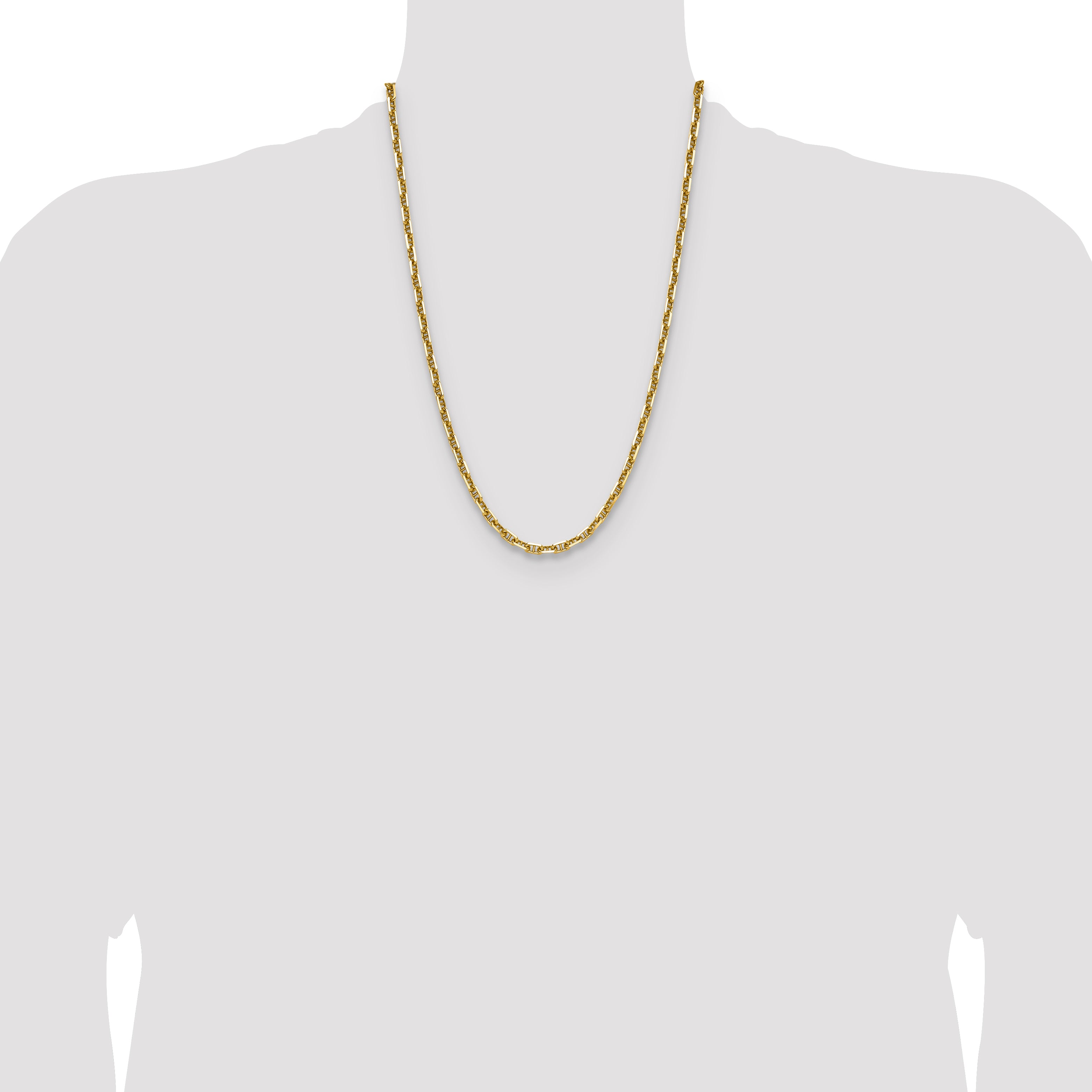 14k 5.0mm D/C Mariner Anchor Chain