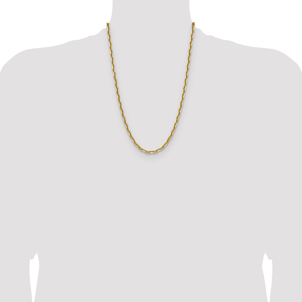 14k 5.0mm D/C Mariner Anchor Chain