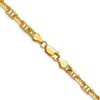 14k 5.7mm Diamond-Cut Mariner Anchor Chain