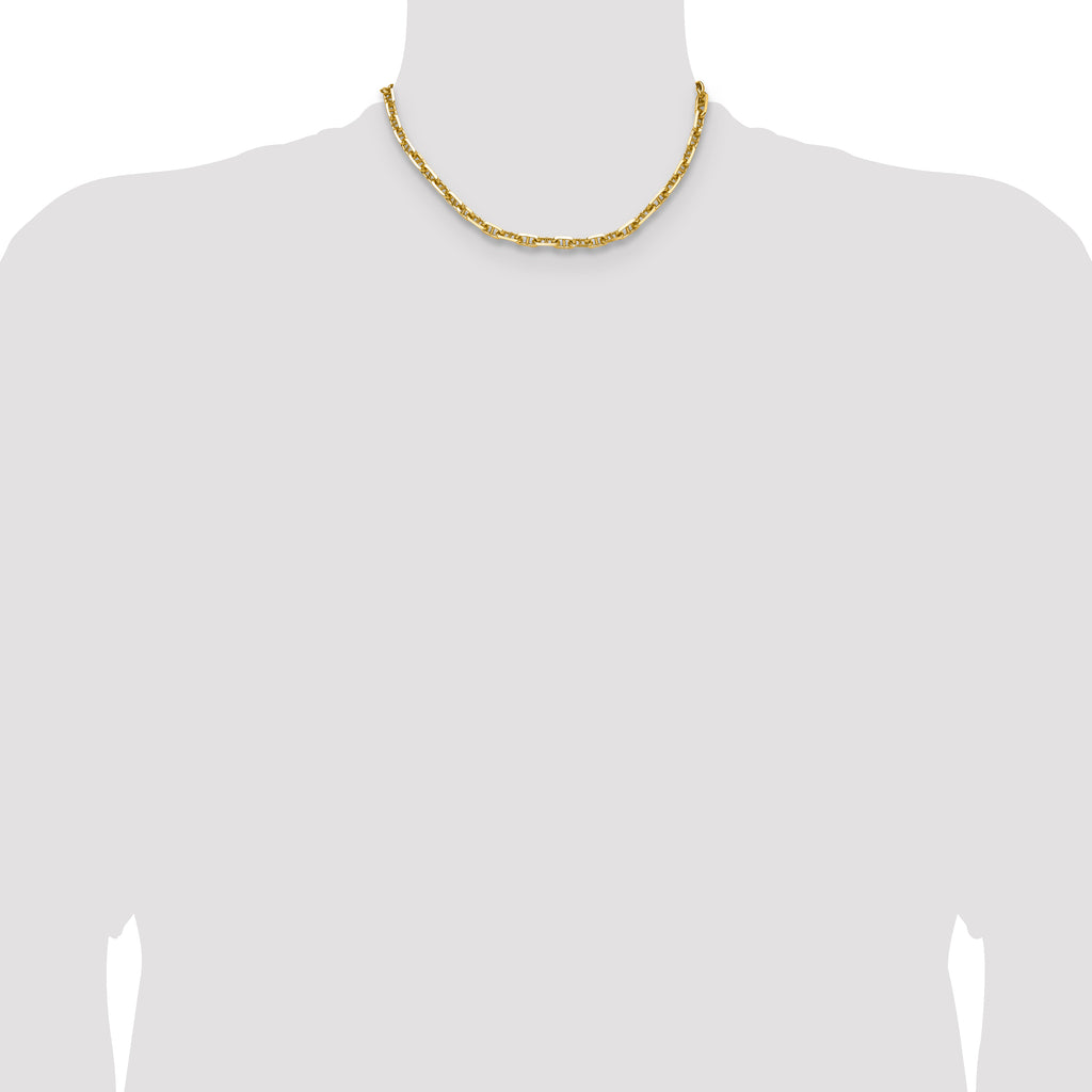 14k 5.7mm Diamond-Cut Mariner Anchor Chain