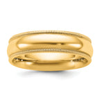 14KY 5.5mm Milgrain Comfort Fit Band