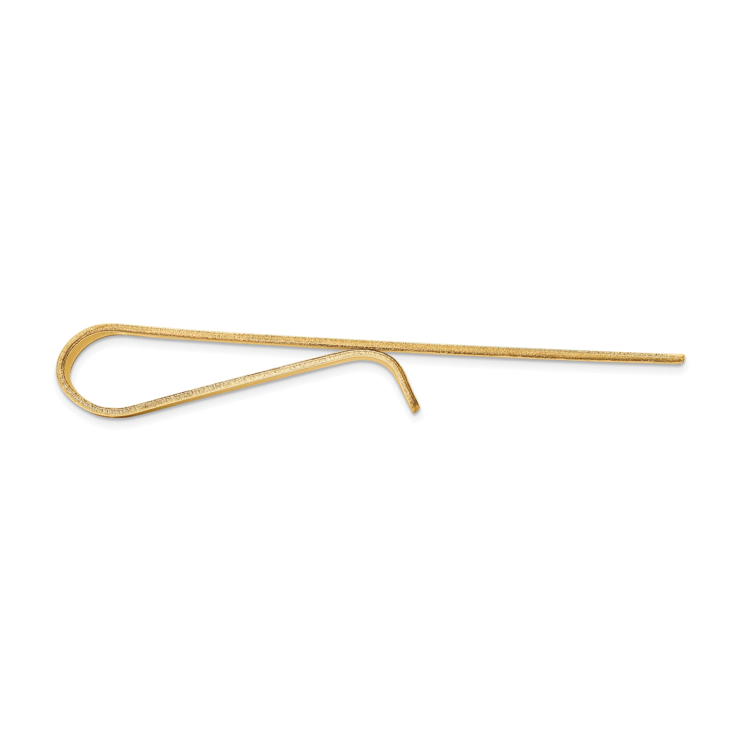 14k Men's Grooved Tie Bar