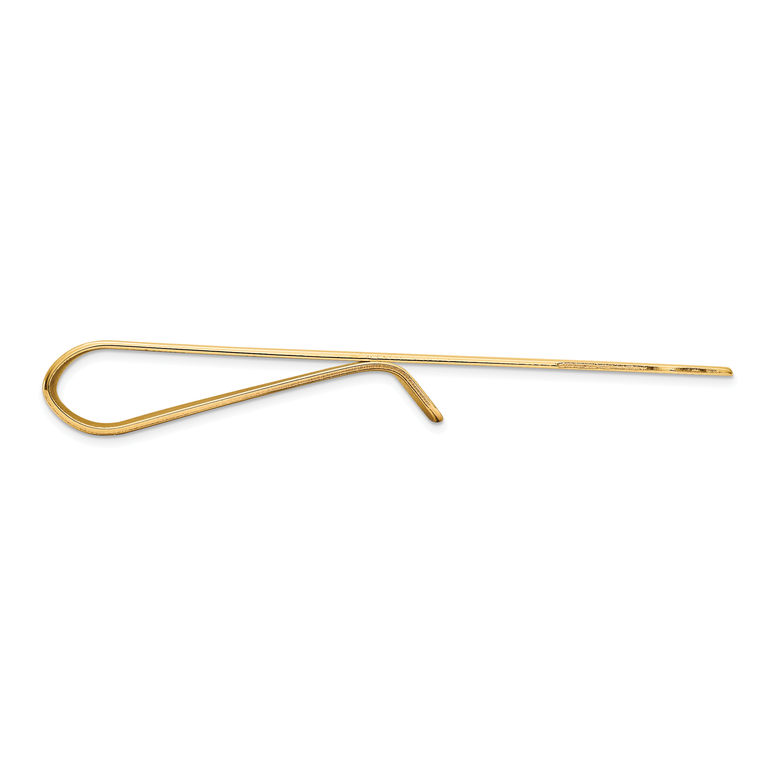 14k Mens Polished Tie Bar