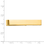 14k Mens Polished Tie Bar