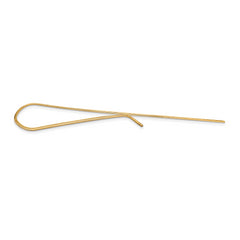 14k Men's Grooved Engravable Tie Bar