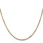 14K 20 inch  1.8mm Diamond-cut Milano Rope with Lobster Clasp Chain