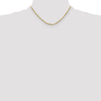 14k 2.75mm D/C Milano Rope Chain