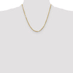 14k 2.75mm D/C Milano Rope Chain
