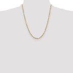14k 2.75mm D/C Milano Rope Chain
