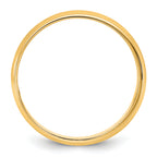 14KY 5.5mm Lightweight Milgrain Half Round Band
