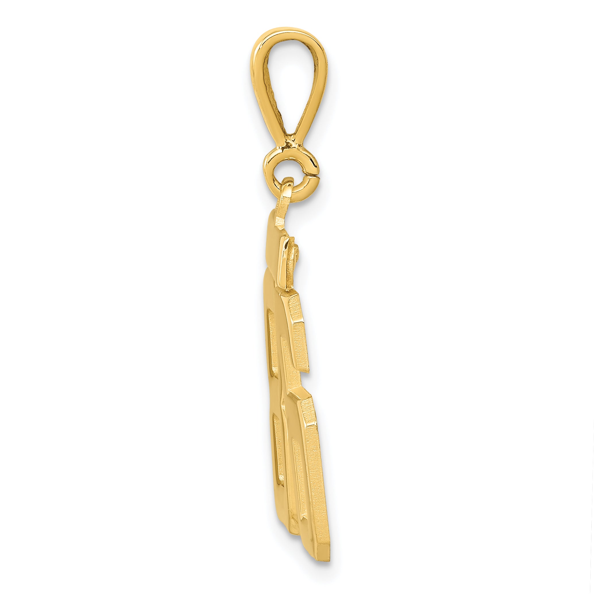 14k Medium Polished Number 86 Charm Secondary image