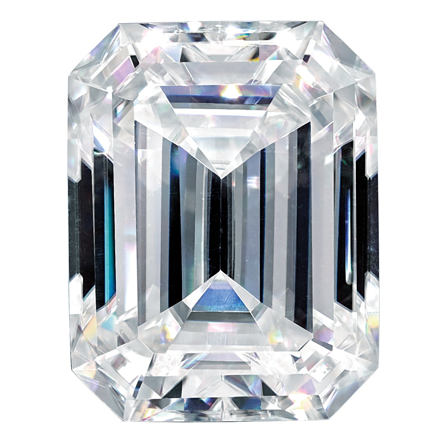 Lab Grown VS+, F+ 1/2ct Emerald Diamond