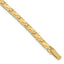 14k Polished and Textured 5.5mm 8 inch Nugget Bracelet