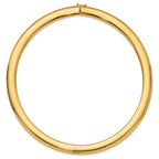 14k Polished 10mm Standard Weight 16 inch Domed Omega Necklace