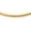 14k Polished 4mm Standard Weight 18 inch Domed Omega Necklace