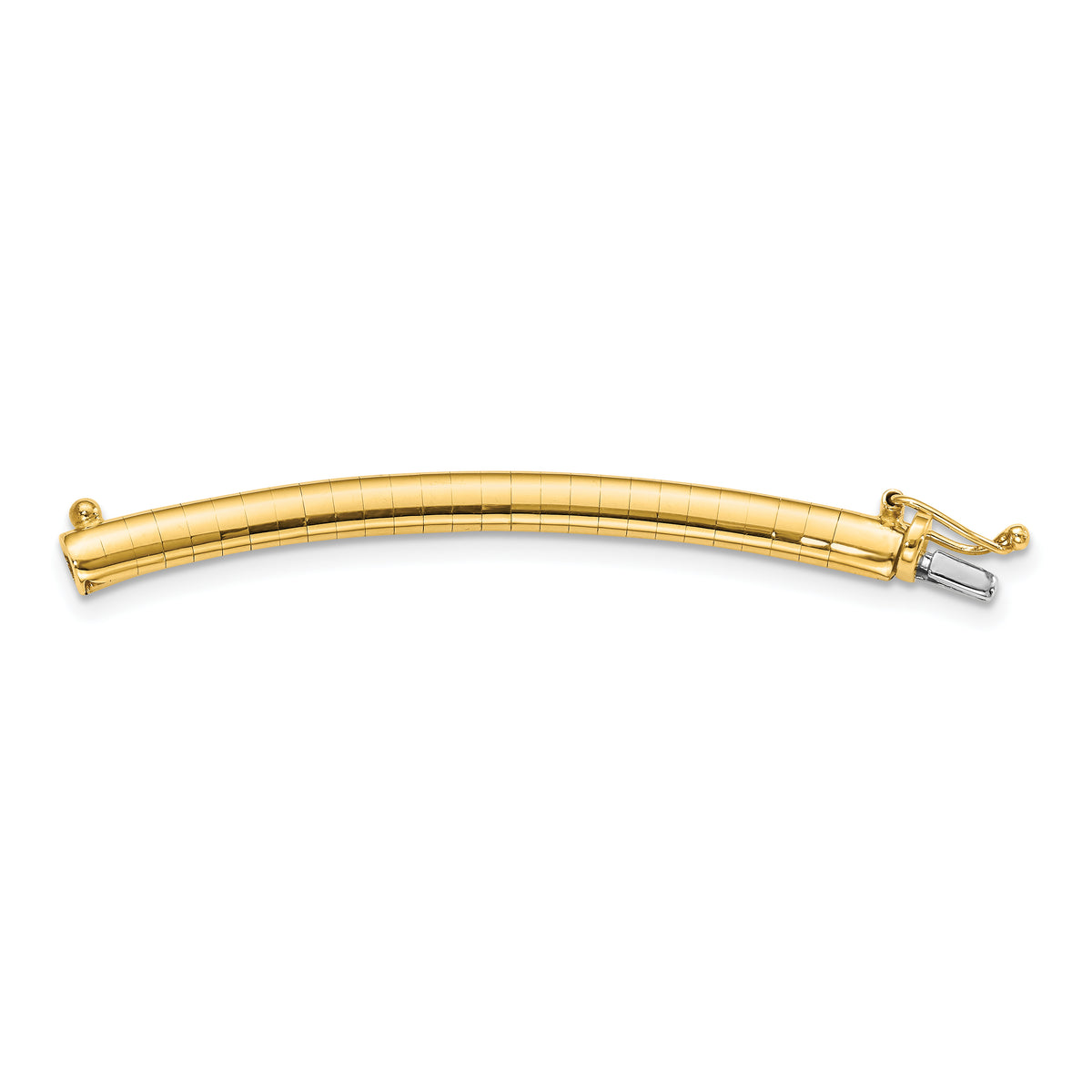 14k 4mm Lightweight Domed Omega 2 inch Extender for Necklace