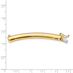 14k 6mm Lightweight Domed Omega 2 inch Extender for Necklace