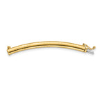 14k 4mm Standard Weight Domed Omega 2 inch Extender for Necklace
