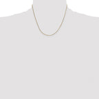 14K Yellow Gold Solid Snake Chain Necklace 0.5mm