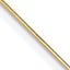 14K Yellow Gold Solid Snake Chain Necklace 0.5mm