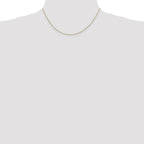 14K 16 inch .6mm Octagonal Snake with Lobster Clasp Chain