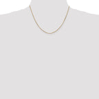 14K 18 inch .8mm Octagonal Snake with Lobster Clasp Chain
