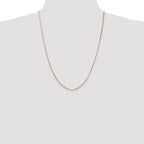 14K 24 inch .8mm Octagonal Snake with Lobster Clasp Chain