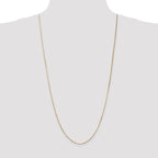 14K 30 inch .8mm Octagonal Snake with Lobster Clasp Chain
