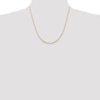 14K 20 inch .9mm Octagonal Snake with Lobster Clasp Chain