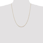 14K 24 inch .9mm Octagonal Snake with Lobster Clasp Chain