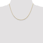 14K 18 inch 1mm Octagonal Snake with Lobster Clasp Chain