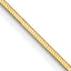 14K 24 inch 1mm Octagonal Snake with Lobster Clasp Chain