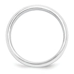 Platinum 5mm Polished Beveled Edge Wedding Band