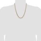 14k 4.7mm Lightweight Pav‚ Flat Cuban Chain