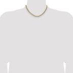 14k 5.9mm Lightweight Pav‚ Flat Cuban Chain