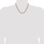 14k 5.9mm Lightweight Pav‚ Flat Cuban Chain
