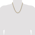 14k 5.9mm Lightweight Pav‚ Flat Cuban Chain