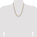 14k 5.9mm Lightweight Pav‚ Flat Cuban Chain
