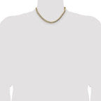14k 7.2mm Lightweight Pav‚ Flat Cuban Chain