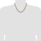 14k 7.2mm Lightweight Pav‚ Flat Cuban Chain