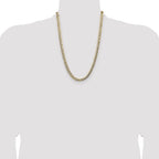 14k 7.2mm Lightweight Pav‚ Flat Cuban Chain