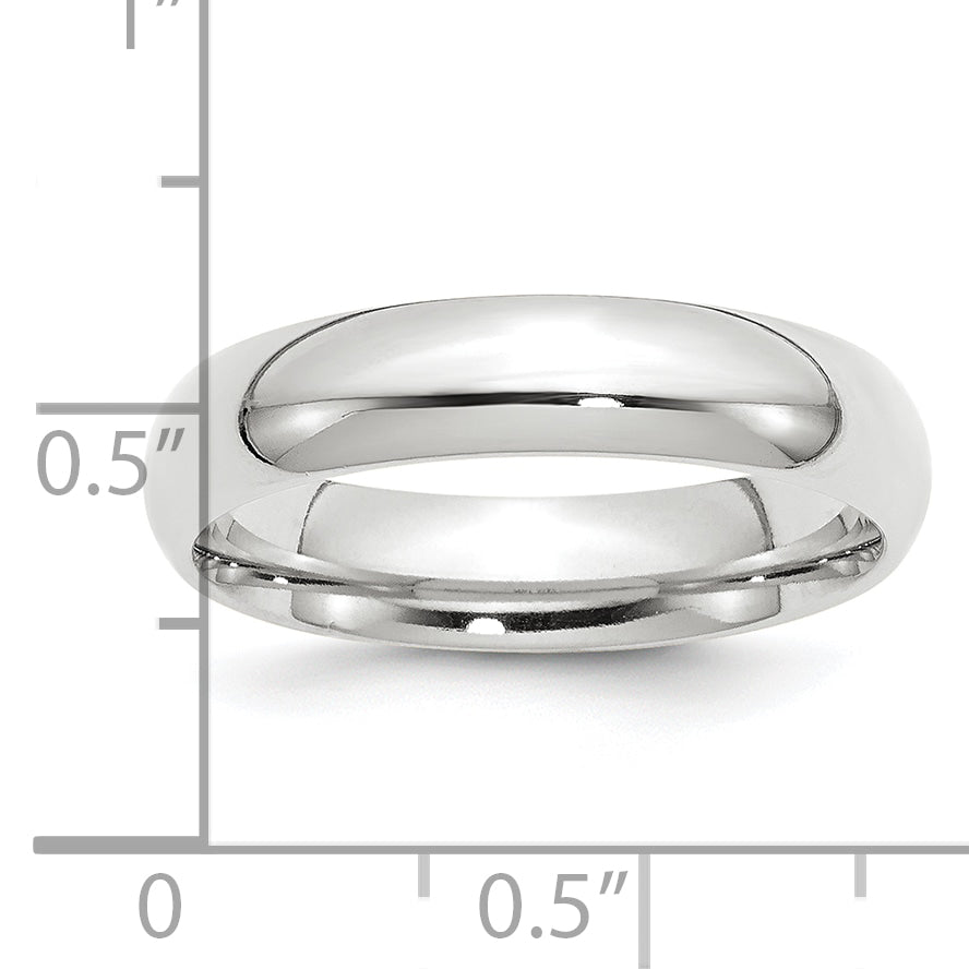Platinum 5mm Comfort-Fit Wedding Band