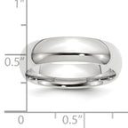 Platinum 6mm Comfort-Fit Wedding Band